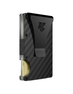 Billetera delgada APEX CARRY con bloqueo RFID y clip - Fibra de carbono