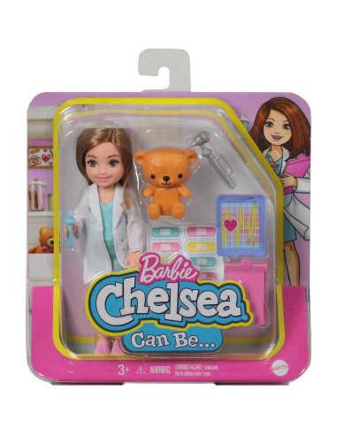 Muñeca Chelsea Doctora Mattel 15.24 cm con Accesorios