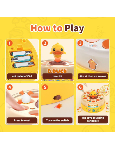 Juego B.Duck Rebote Giratorio para Niños 3 a 10 Años Juego B.Duck Rebote Giratorio para Niños 3 a 10 Años