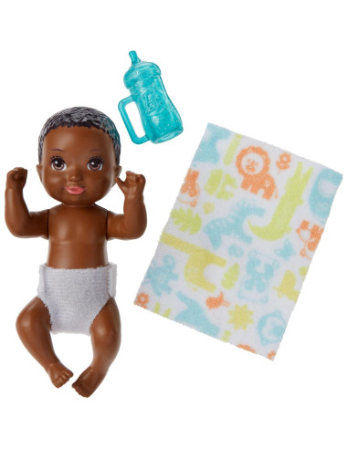 Muñeca Bebé Dormilón Barbie Canguros Inc. con Accesorios