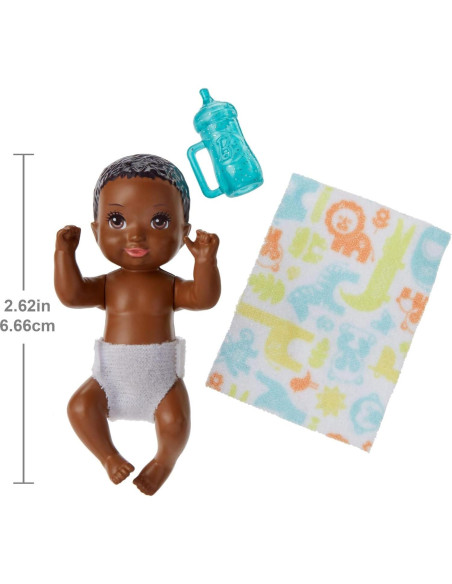 Muñeca Bebé Dormilón Barbie Canguros Inc. con Accesorios