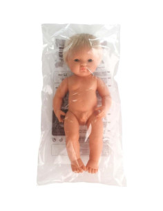 Muñeca Miniland 38 cm Niña Caucásica con Implante Auditivo 2