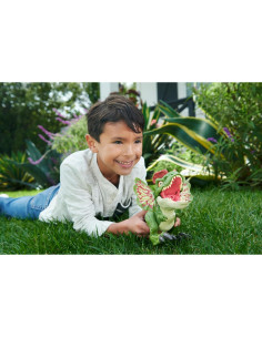 Figura Dilophosaurus Mattel Jurassic World con Lanzador y Sonido 2