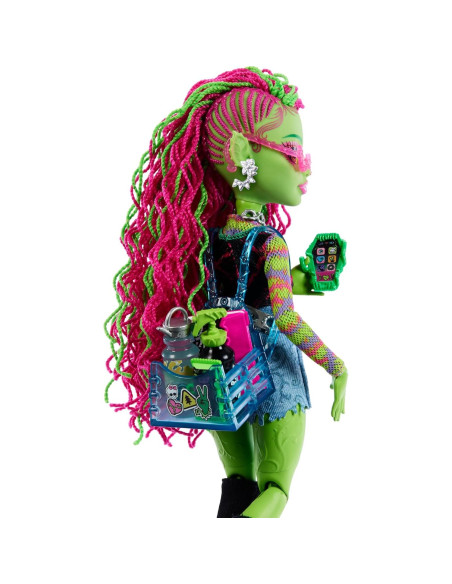 Muñeca Monster High Venus McFlytrap con mascota y accesorios