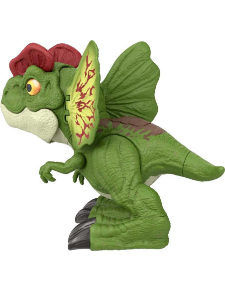 Figura Dilophosaurus Mattel Jurassic World con Lanzador y Sonido