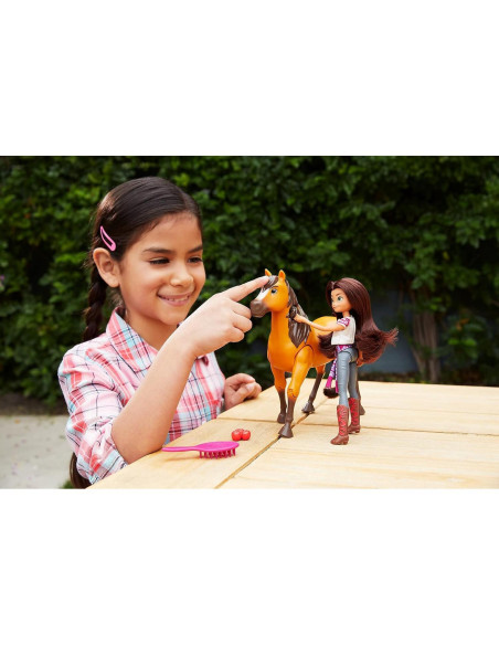 Muñeca Lucky y Caballo Spirit Mattel Juntos a Caballo 17.78 cm