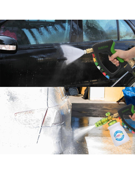 Pistola de Lavado a Presión DUSICHIN 4000 PSI con Caño de Espuma