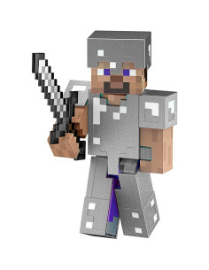 Figura de acción Steve Diamante Mattel Minecraft 14 cm 2