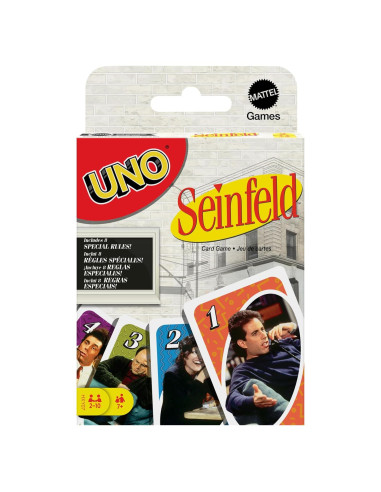Juego de Cartas UNO Seinfeld Mattel para 2 a 10 Jugadores
