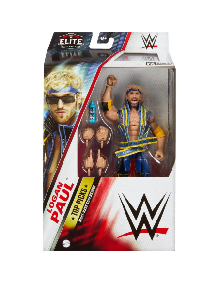 Figura de Acción Mattel WWE Elite Logan Paul 15.24 cm con Accesorios