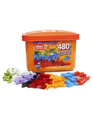 Mega Construx Caja de Ladrillos 480 Piezas Multicolor GJD23