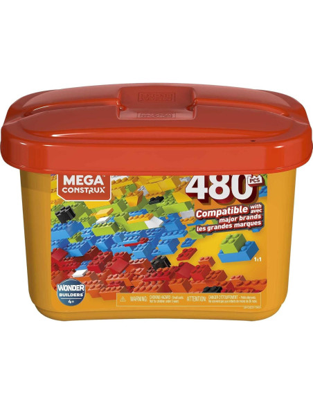 Mega Construx Caja de Ladrillos 480 Piezas Multicolor GJD23