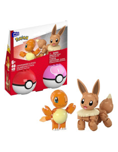 MEGA Juguete de Construcción Pokémon Charmander y Eevee