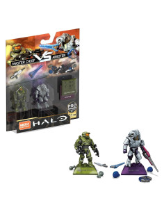 Mega Construx Halo Maestro Jefe vs Arbiter 2 Figuras 12 Pts Articulación