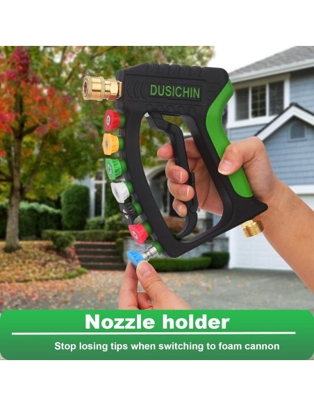 Pistola de Lavado a Presión DUSICHIN 4000 PSI con Caño de Espuma