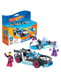 Set de Construcción Hot Wheels Track Ripper y Kart 218g
