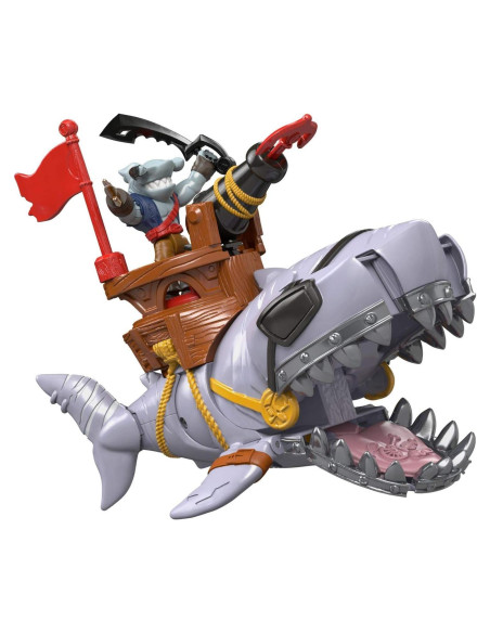 Tiburón Mega Boca Fisher-Price Juguete Pirata 21.5x10.2cm