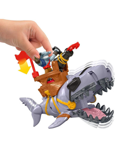 Tiburón Mega Boca Fisher-Price Juguete Pirata 21.5x10.2cm