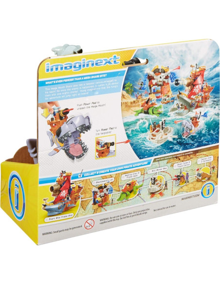 Tiburón Mega Boca Fisher-Price Juguete Pirata 21.5x10.2cm