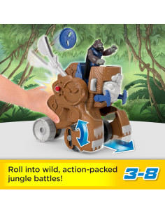 Catapulta de Mono Fisher-Price Imaginext 4 Piezas 3+ Años 2