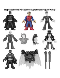 Figura de Superman Repuesto Imaginext GWX46 Articulada 2