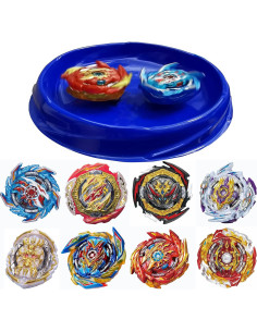 Conjunto de Juguetes Gyro Bey Burst con 8 Tops y Estadio 2