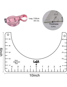 Regla de Alineación de Camisetas Brave Tour 25.4x15.2 cm 2