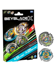 Set Doble Beyblade X Bite Croc 3-60LF y Sting Unicorn 4-60P