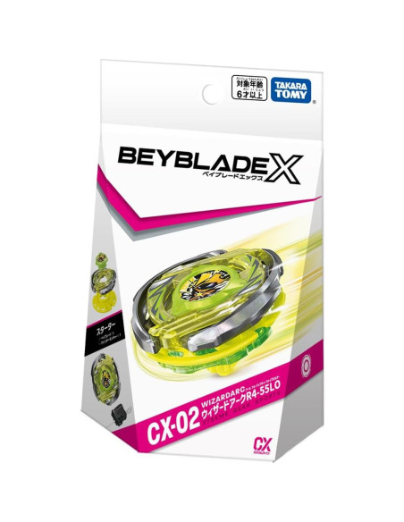Beyblade X Takara Tomy CX-02 Starter Wizard Arc R4-55LO Beyblade X Takara Tomy CX-02 Starter Wizard Arc R4-55LO