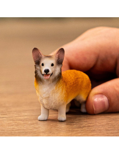 Figura de perro Welsh Corgi Schleich 5,08 cm para niños