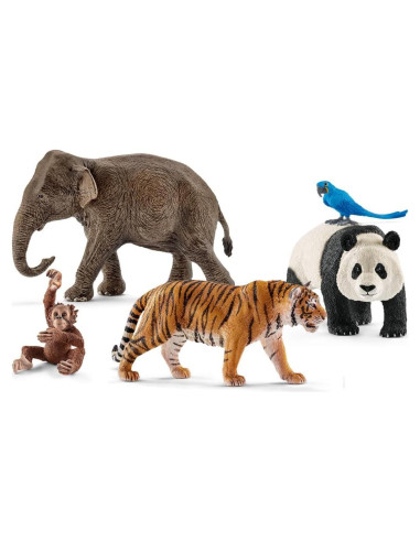 Set de Juguetes de Animales de la Selva Schleich 5 Piezas