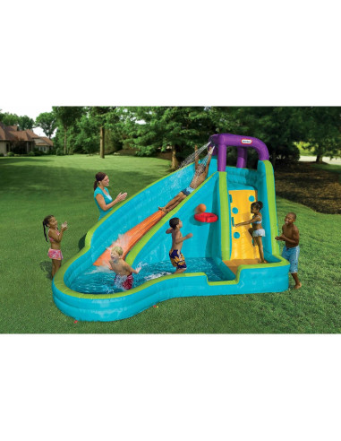 Resbaladilla Inflable Little Tikes Slam 'n Curve 2 Niños