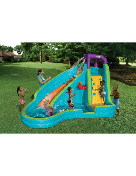 Resbaladilla Inflable Little Tikes Slam 'n Curve 2 Niños