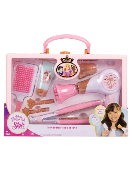 Juego de Estilo de Princesa Disney con Secador y Tote Juego de Estilo de Princesa Disney con Secador y Tote