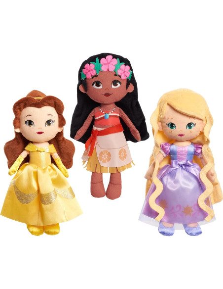 Muñeca de Peluche Disney Belle 30 cm Just Play Amarillo