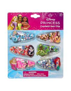 Clips para el Cabello LUV HER Disney Princess 6pc Multicolor