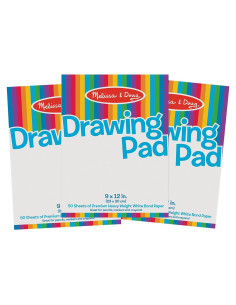 Bloc de Dibujo Melissa & Doug - 3 Paquetes de 50 Hojas 22.86x30.48cm