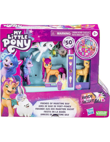 Mi Pequeño Pony Amigos de Maretime Bay - Juguete con 4 Figuras y 50 Accesorios