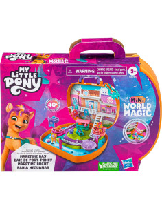 Mi Pequeño Pony Mini Mundo Mágico Set Port-Pony Bay con 2 Ponis 2