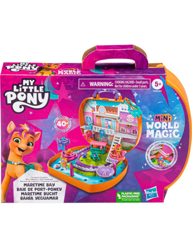 Mi Pequeño Pony Mini Mundo Mágico Set Port-Pony Bay con 2 Ponis