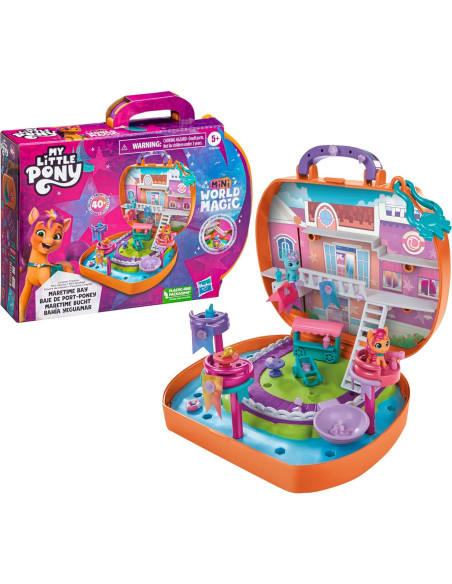 Mi Pequeño Pony Mini Mundo Mágico Set Port-Pony Bay con 2 Ponis