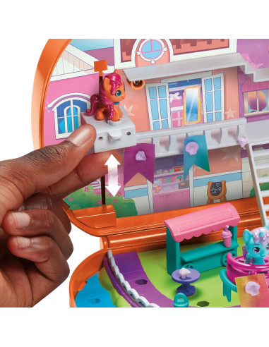 Mi Pequeño Pony Mini Mundo Mágico Set Port-Pony Bay con 2 Ponis