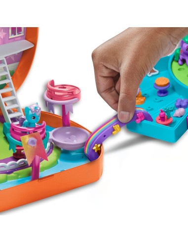 Mi Pequeño Pony Mini Mundo Mágico Set Port-Pony Bay con 2 Ponis