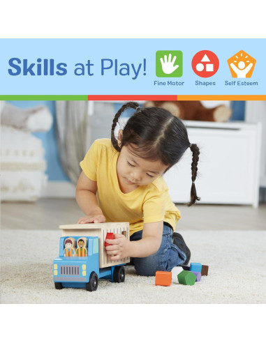 Camión Volquete de Madera Melissa & Doug con Clasificador
