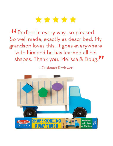 Camión Volquete de Madera Melissa & Doug con Clasificador