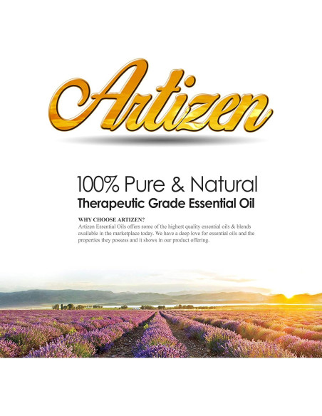 Aceite Esencial de Melissa Artizen 60 ml Puro para Aromaterapia