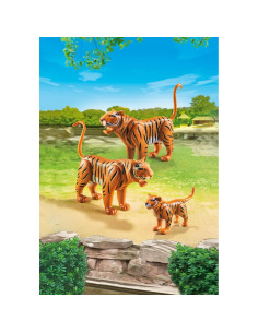 Set de Animales Playmobil Familia Tigre 3 Figuras 17x25 cm 2