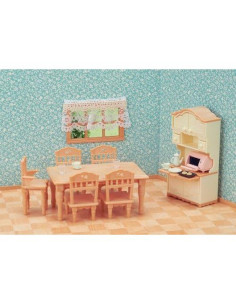 Juego de Comedor Calico Critters - 22 Piezas para Niños 2