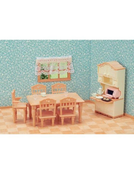 Juego de Comedor Calico Critters - 22 Piezas para Niños