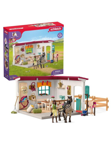 Juego de Establo Schleich 85 Piezas con Caballo y Jinete